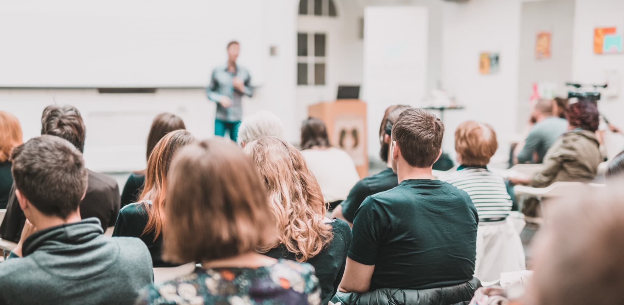 Lecture hall during a Cambridge examination session